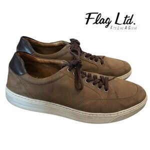 Flag Ltd. Men's Nappa Glove Leather Men's Lace-up Sneakers Shoes 10